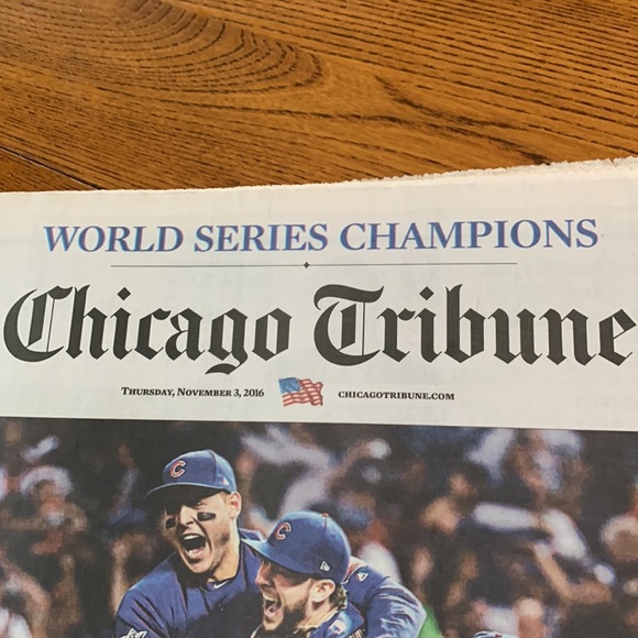 Chicago Tribune Cubs win World Series - Picture 2 of 2